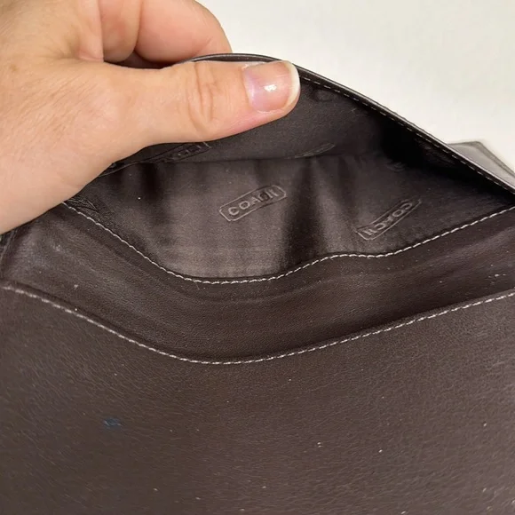Coach checkbook wallet, great condition - Picture 4 of 4